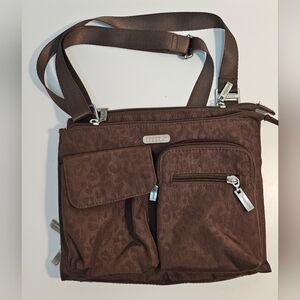 Baggallini Everything Cross Body Travel Bag Set / 2 Piece Set / Chocolate / RFID